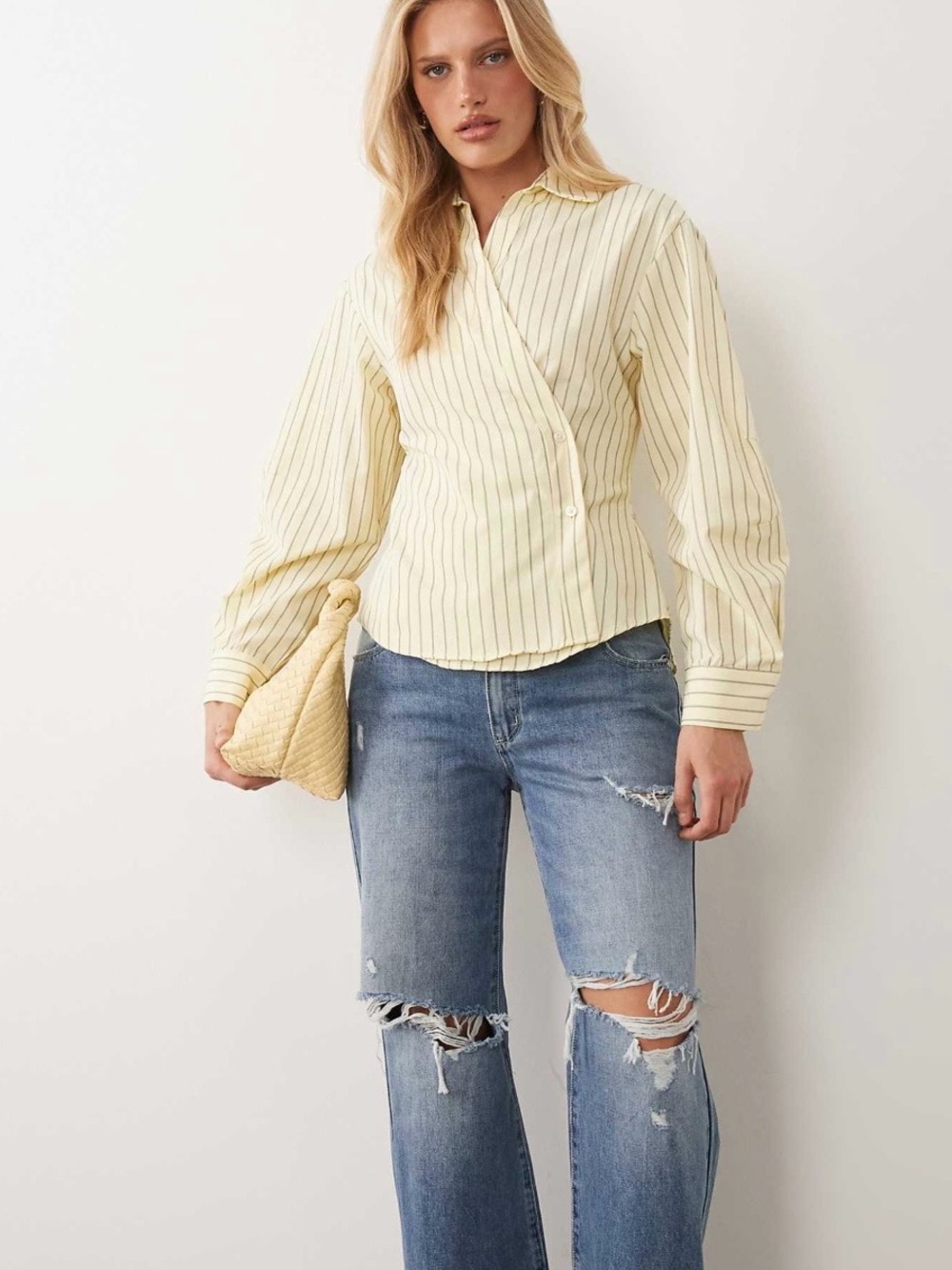 ASOS Butter Yellow Shirt SMALL NWOT Tags